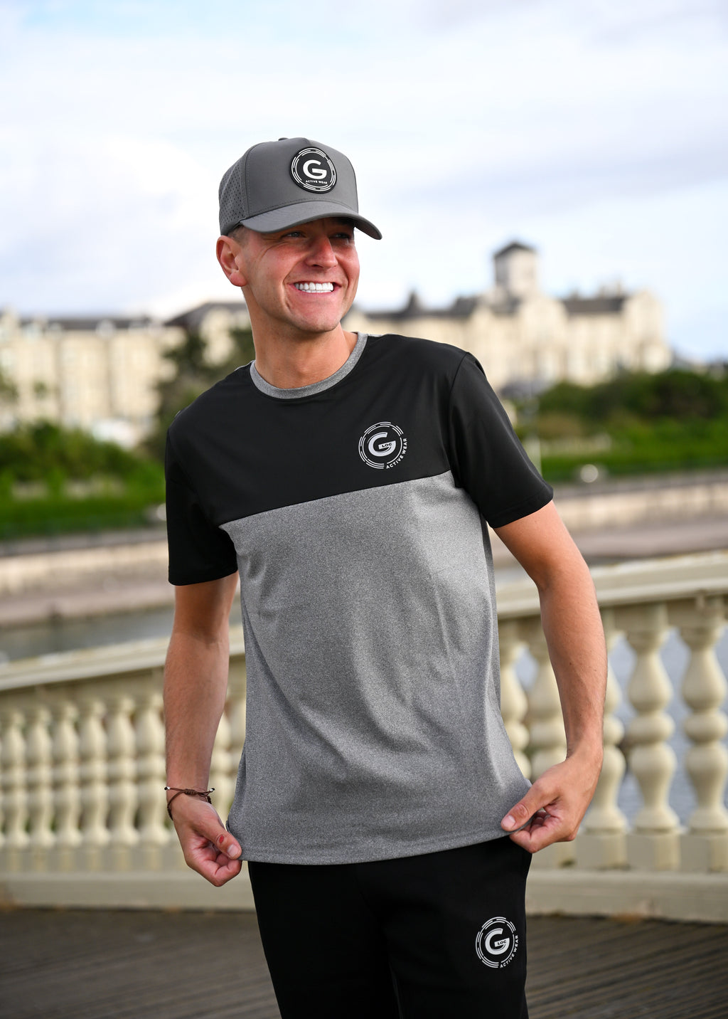 G LOC Active Three‑Piece Set (Black/White/Grey Edition)