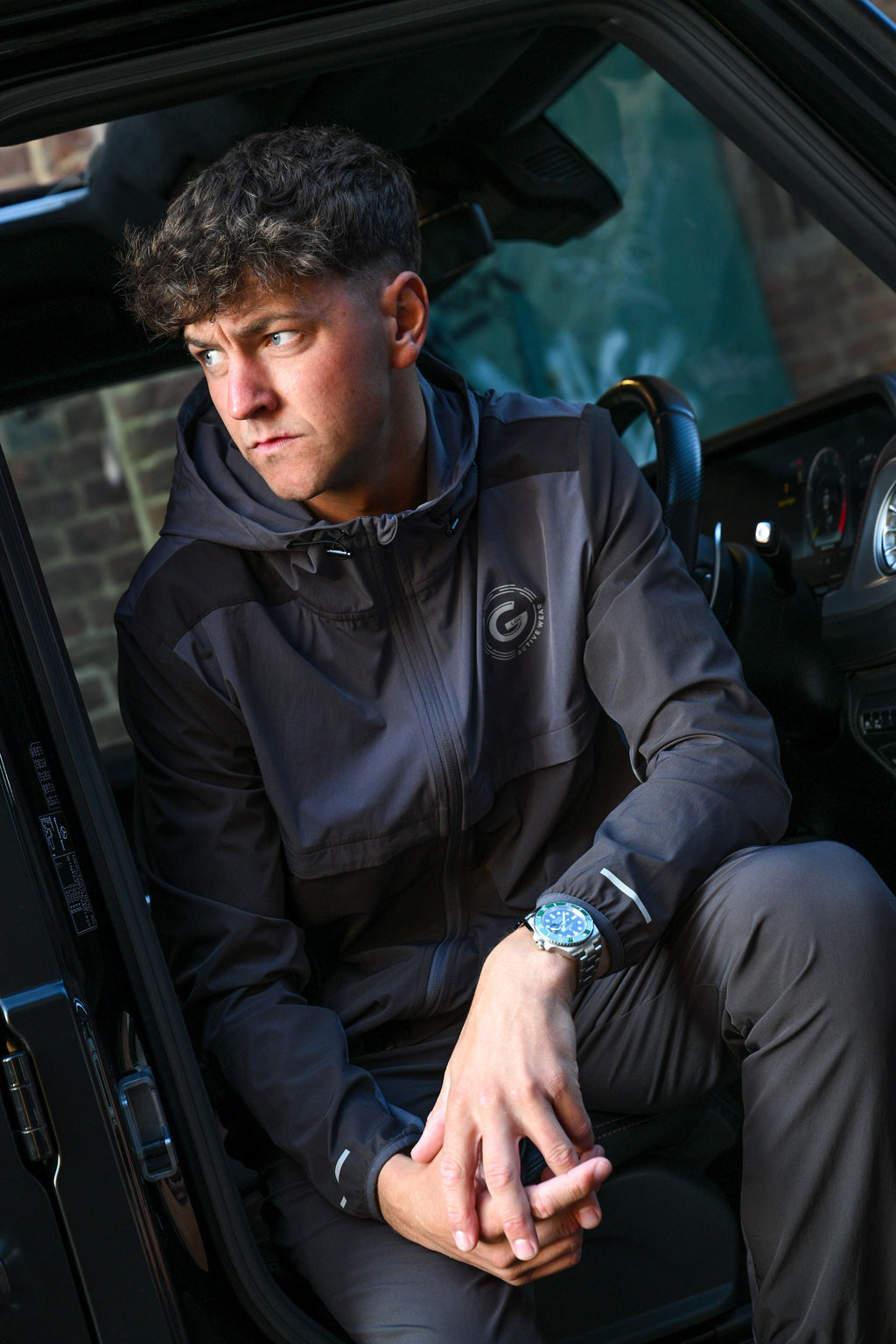 G LOC Velocity Gray/Dark Gray Tracksuit