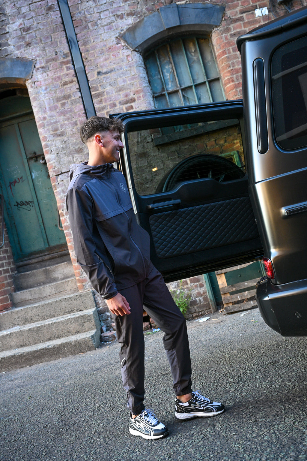 G LOC Velocity Gray/Dark Gray Tracksuit