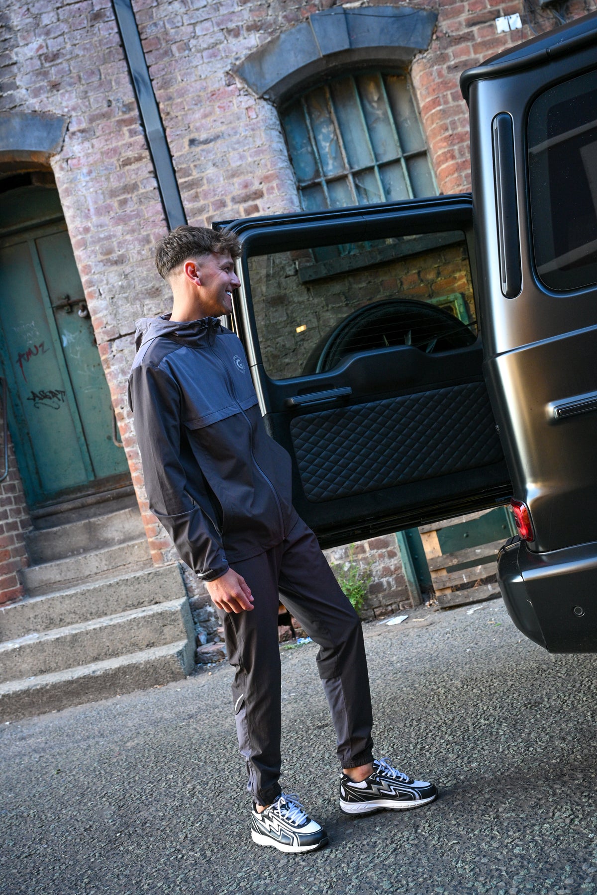 G LOC Velocity Gray/Dark Gray Tracksuit