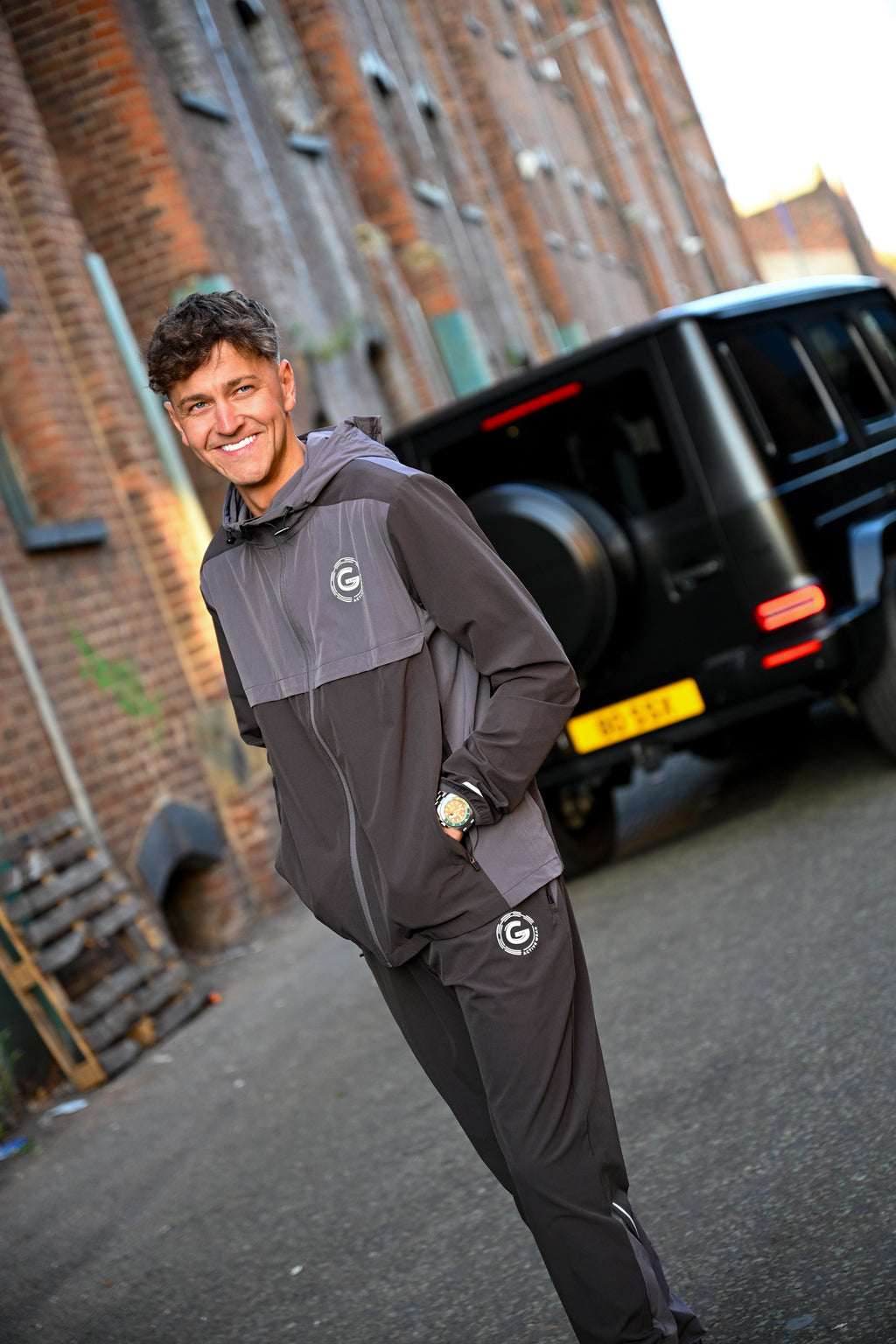 G LOC Velocity Gray/Dark Gray Tracksuit