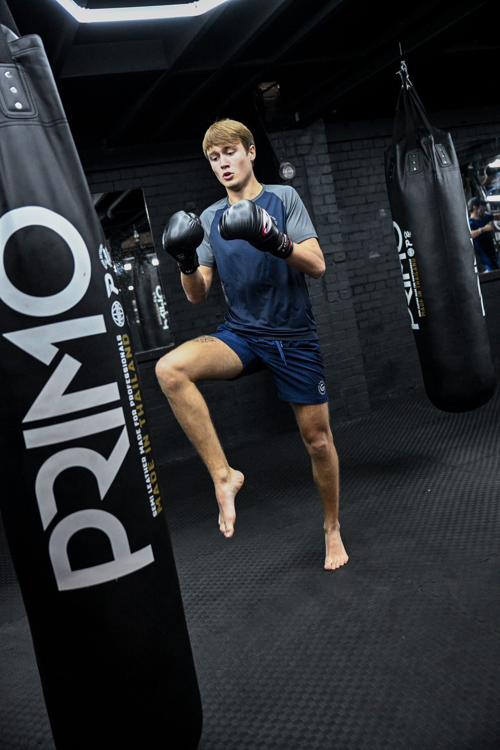 G LOC DualTone Navy Blue/Grey Performance Shorts