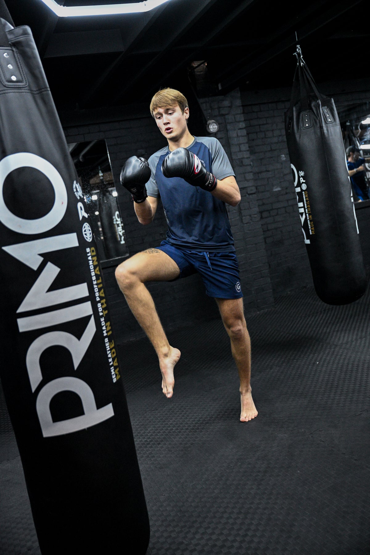 G LOC DualTone Navy Blue/Grey Performance Shorts