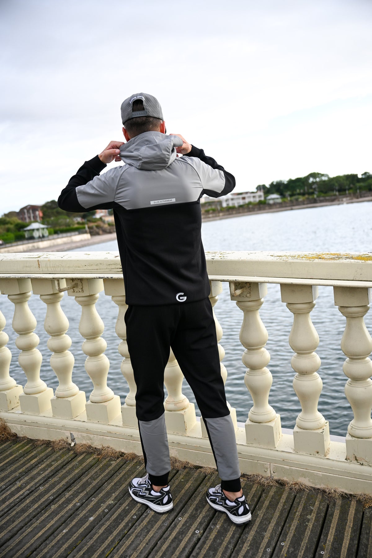G LOC Active Three‑Piece Set (Black/White/Grey Edition)