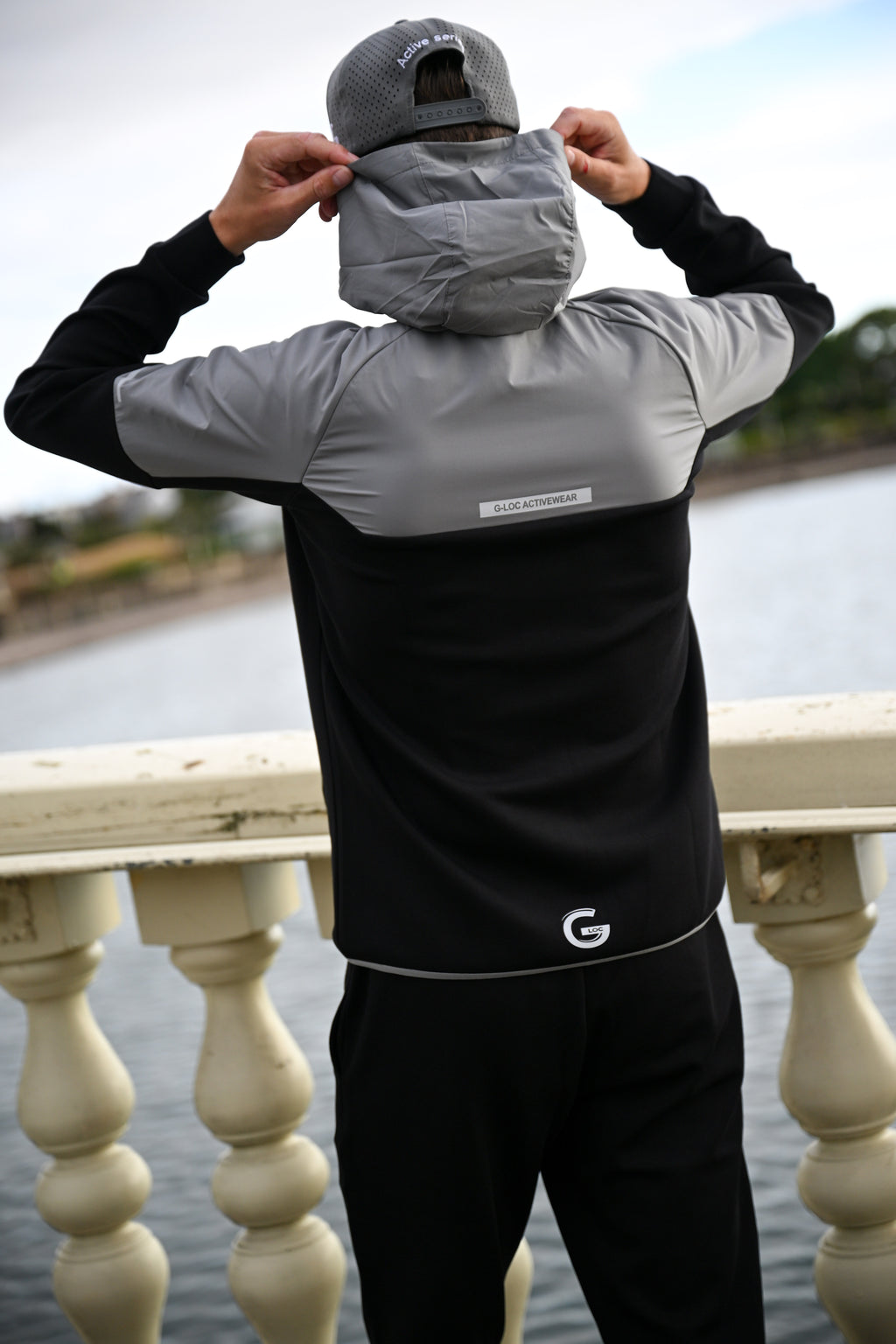 G LOC Active Three‑Piece Set (Black/White/Grey Edition)