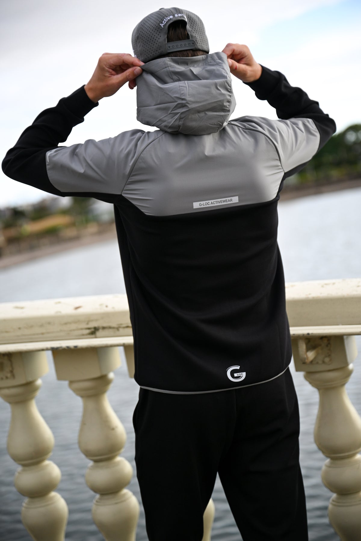 G LOC Active Three‑Piece Set (Black/White/Grey Edition)