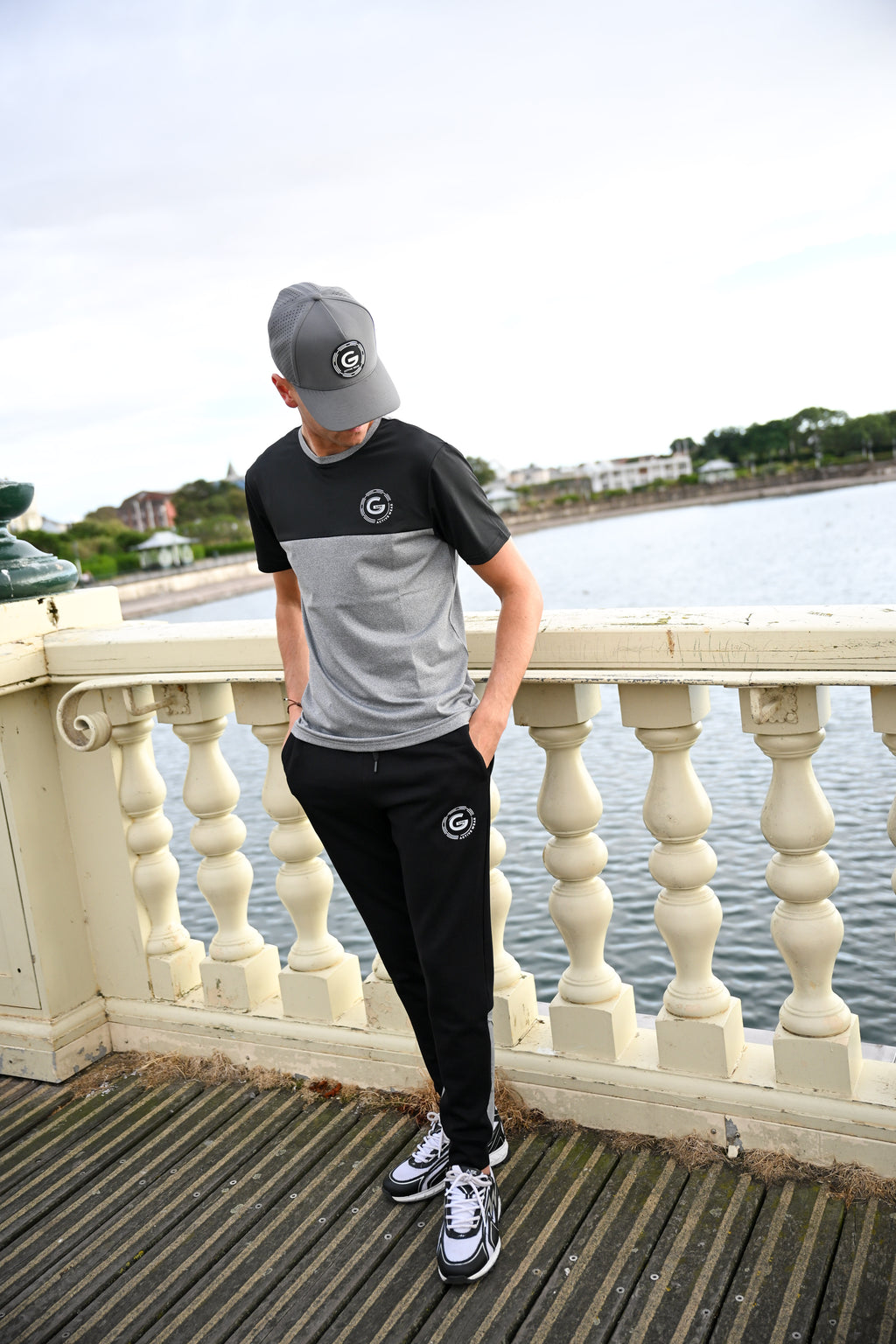 G LOC Active Three‑Piece Set (Black/White/Grey Edition)