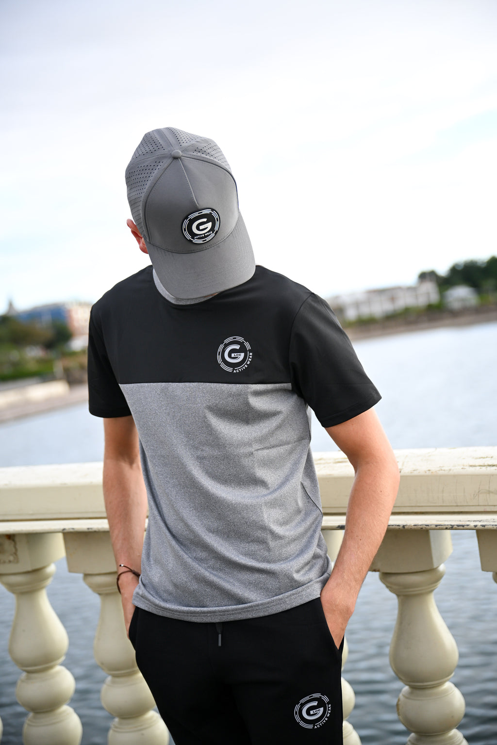 G LOC Active Three‑Piece Set (Black/White/Grey Edition)