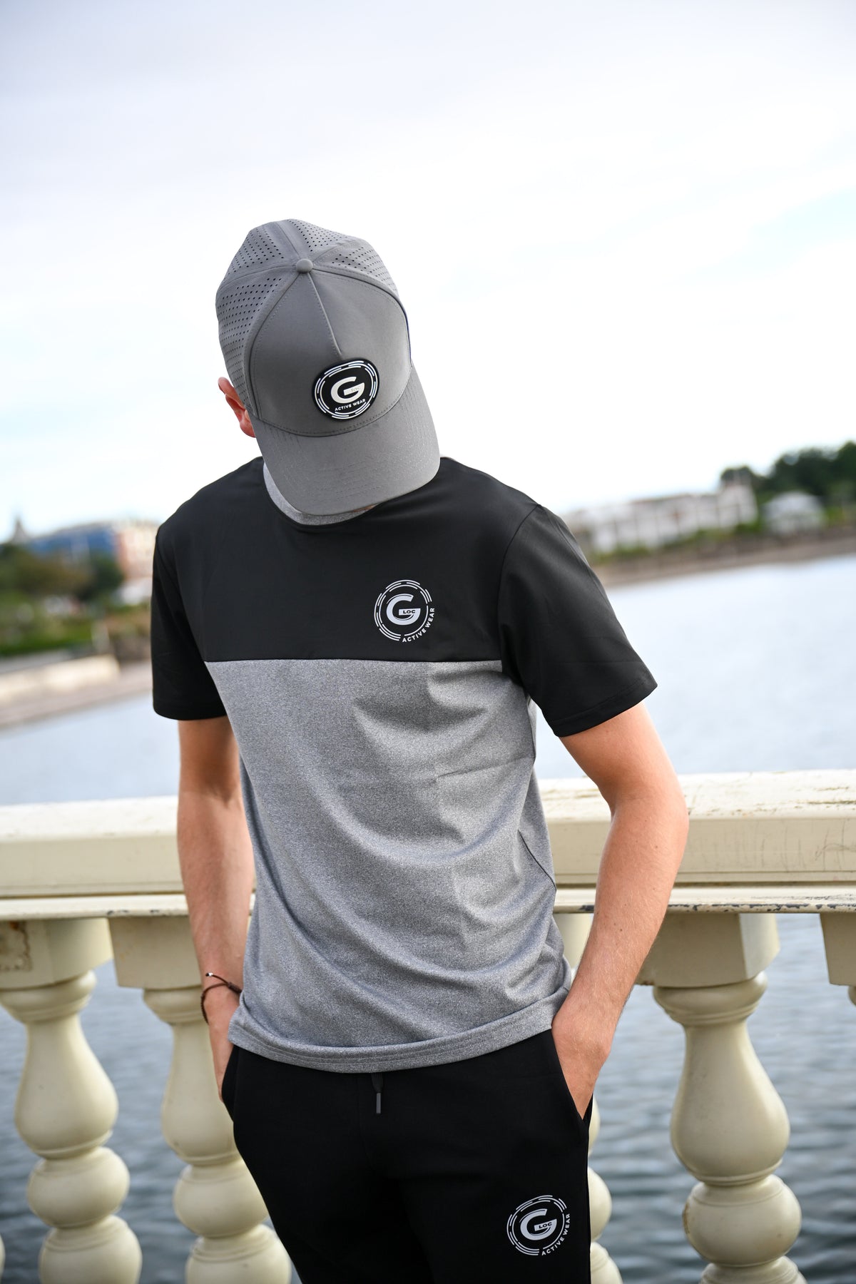 G LOC Active Three‑Piece Set (Black/White/Grey Edition)